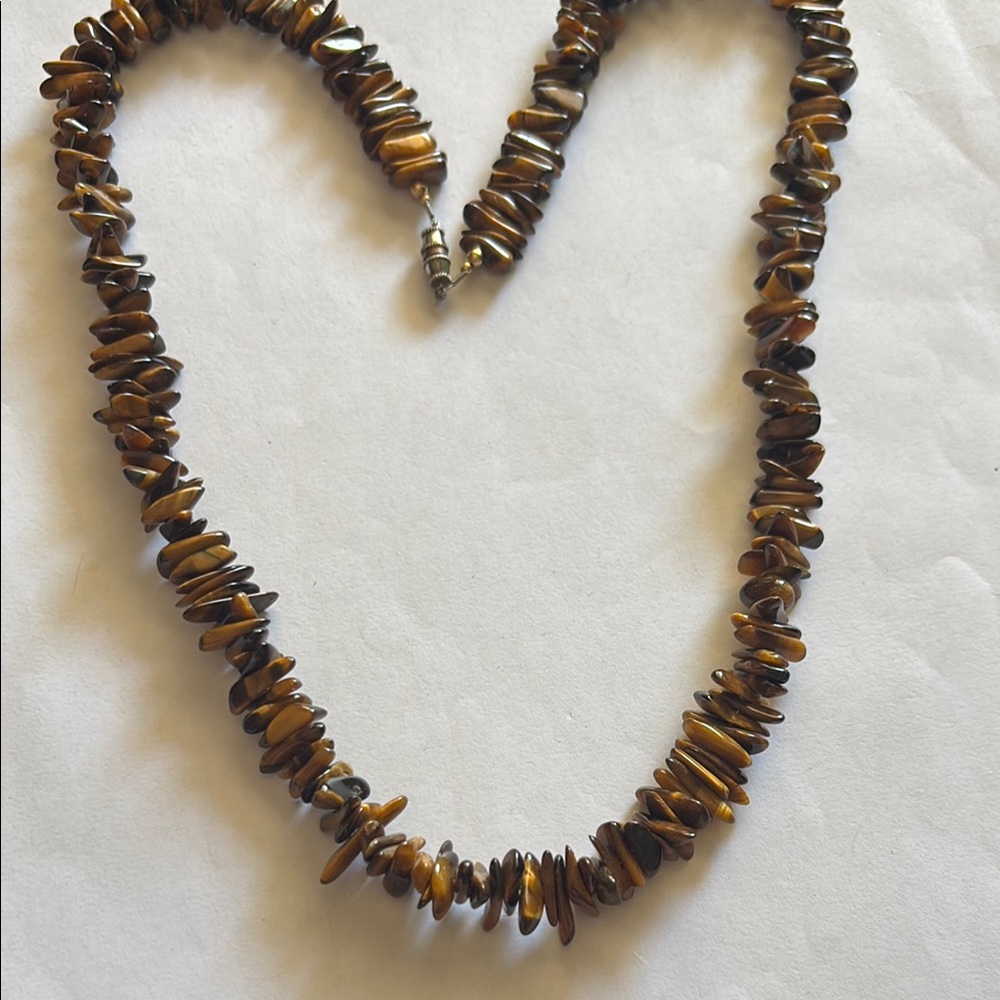 Tiger's Eye Beaded Necklace